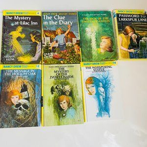 Nancy Drew by Carolyn Keene 7 Books Lot (4, 7, 9, 10, 12, 13, 14) Hardcover
